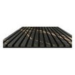 Golden Black Matt Acoustic Wood Panel 240cm x 60cm x 21mm