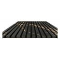Golden Black Matt Acoustic Wood Panel 240cm x 60cm x 21mm