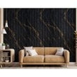 Golden Black Matt Acoustic Wood Panel 240cm x 60cm x 21mm
