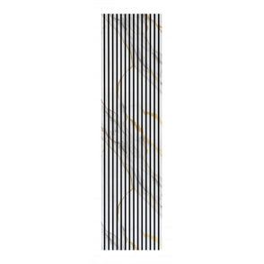 Golden White Gloss Acoustic Wood Panel 240cm x 60cm x 21mm