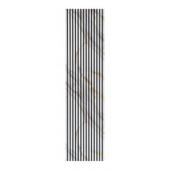 Golden White Gloss Acoustic Wood Panel 240cm x 60cm x 21mm