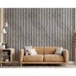 Golden White Gloss Acoustic Wood Panel 240cm x 60cm x 21mm