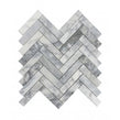 Goya Honed Marble 28cm x 30.5cm Herringbone Mosaic Tile