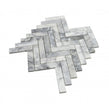 Goya Honed Marble 28cm x 30.5cm Herringbone Mosaic Tile