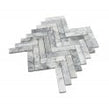 Goya Honed Marble 28cm x 30.5cm Herringbone Mosaic Tile