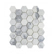 Goya Honed Marble 28cm x 30.5cm Hexagon Mosaic Tile