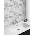 Goya Honed Marble 28cm x 30.5cm Hexagon Mosaic Tile