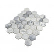 Goya Honed Marble 28cm x 30.5cm Hexagon Mosaic Tile