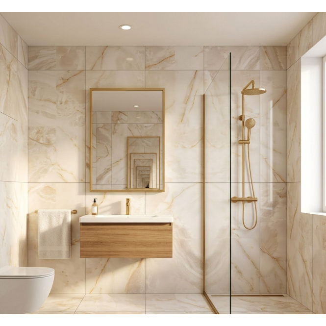 Grace Crystal Polished 60cm x 120cm Wall & Floor Tile