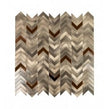 Gravity Aluminium Arrow Copper 28.1cm x 28.5cm (1cm x 4cm) Mosaic Tile
