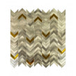 Gravity Aluminium Arrow Gold 28.1cm x 28.5cm (1cm x 4cm) Mosaic Tile