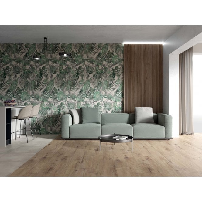 Italian Design Green Palm Decor 60cm x 120cm Wall and Floor Tile