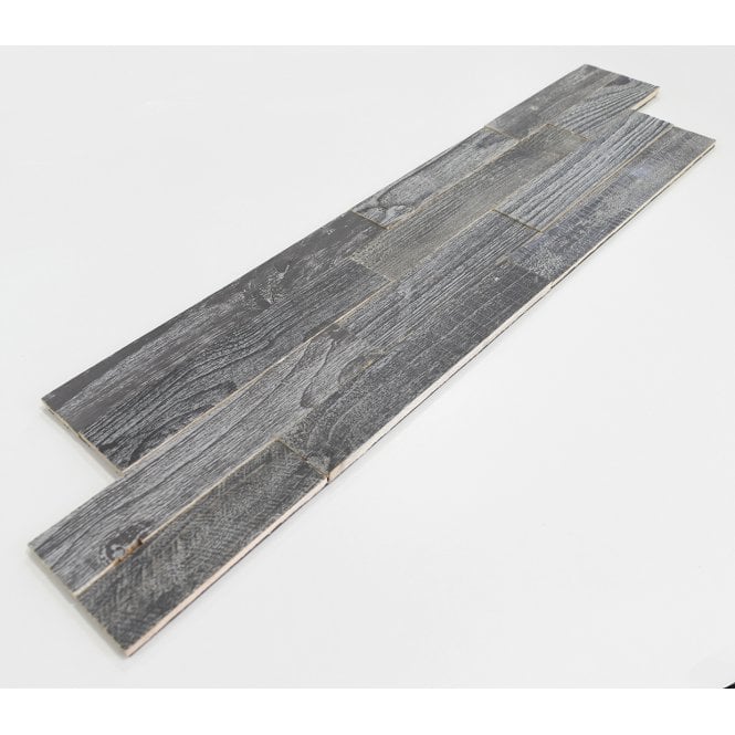 Grey Brown Wood 15cm x 60cm Peel & Stick Panel Tile