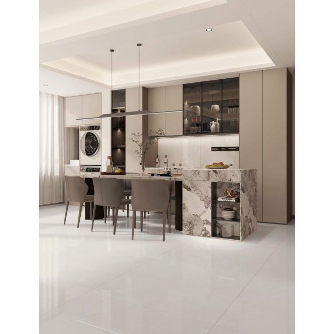 Grey Nile 100cm x 100cm Floor Tile