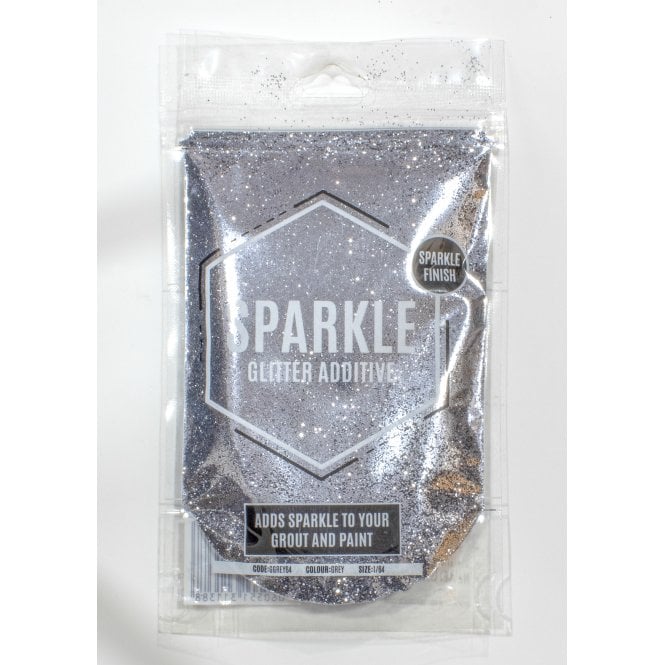 Grey Sparkle Glitter Additive for Grout and Paint 100g