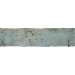 Grunge Aqua 7.5cm x 30cm Wall Tile