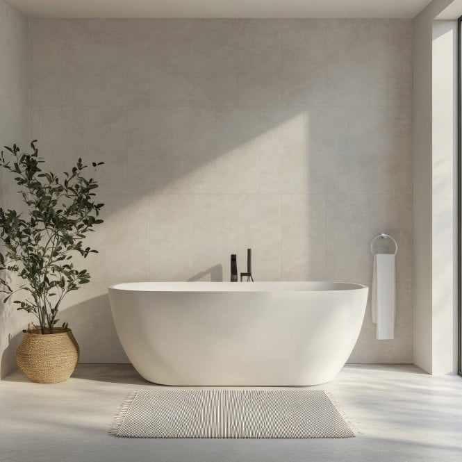 Halas White 30cm x 60cm Wall Tile