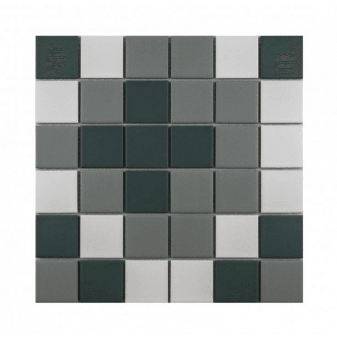 Hamlet Green 30.6cm x 30.6cm (4.8cm x 4.8cm) Mosaic Tile