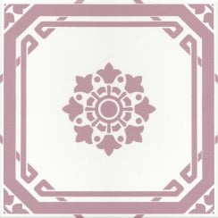 Hampshire Ruby Pink 22.5cm x 22.5cm Wall & Floor Tile
