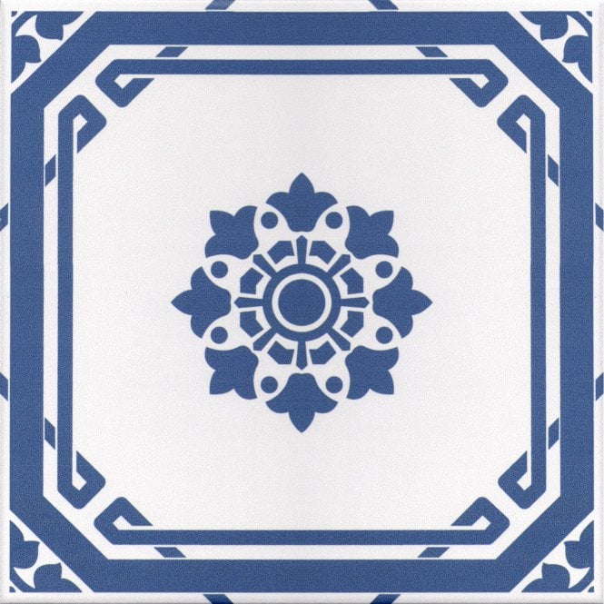 Hampshire Soldier Blue 22.5cm x 22.5cm Wall & Floor Tile