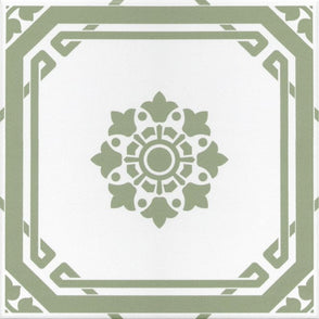 Hampshire Tavern Green 22.5cm x 22.5cm Wall & Floor Tile