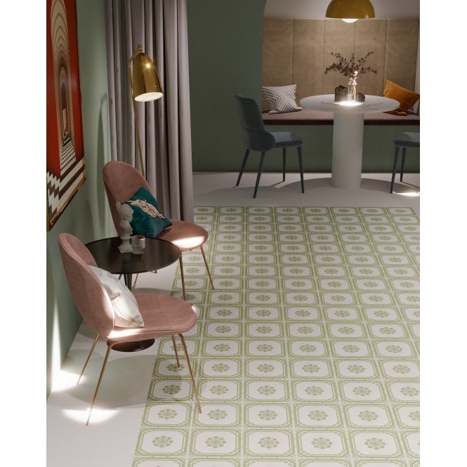 Hampshire White 22.5cm x 22.5cm Wall & Floor Tile