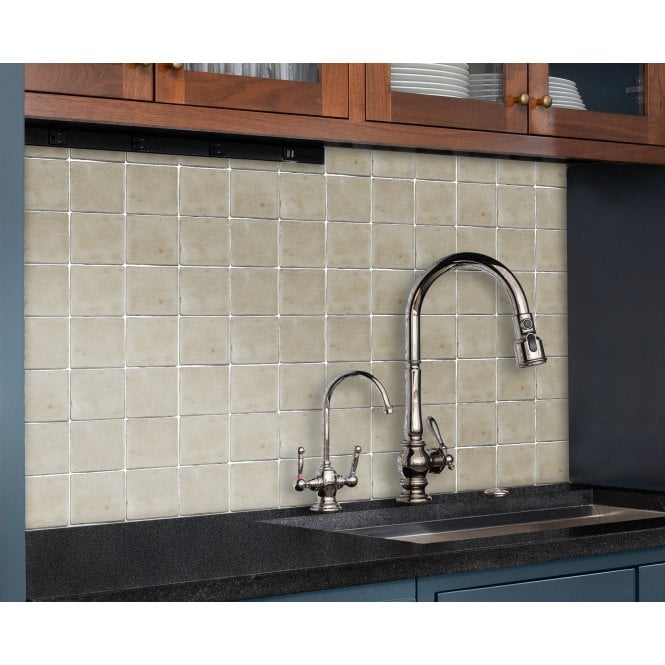 Handmade Cream 10cm x 10cm Wall Tile