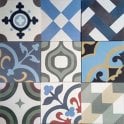 Handmade Warm Mix Encaustic Tiles - Set 2