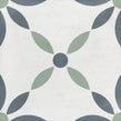 Havana White Flower 20cm x 20cm Wall & Floor Tile