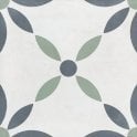 Havana White Flower 20cm x 20cm Wall & Floor Tile