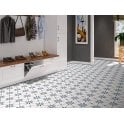Havana White Flower 20cm x 20cm Wall & Floor Tile