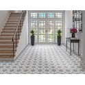 Havana White Flower 20cm x 20cm Wall & Floor Tile