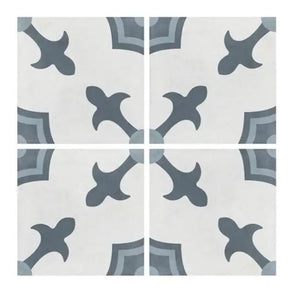 Havana White Herald 22.5cm x 22.5cm Wall & Floor Tile