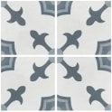 Havana White Herald 22.5cm x 22.5cm Wall & Floor Tile