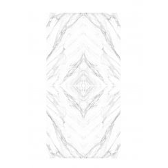 Havana White Marble Bookmatch 4 tile set Wall & Floor Tile