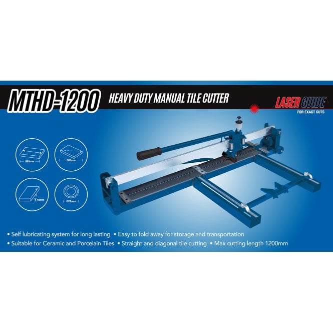 Tile Bank Heavy Duty Tile Cutter 1200mm Laser Guide