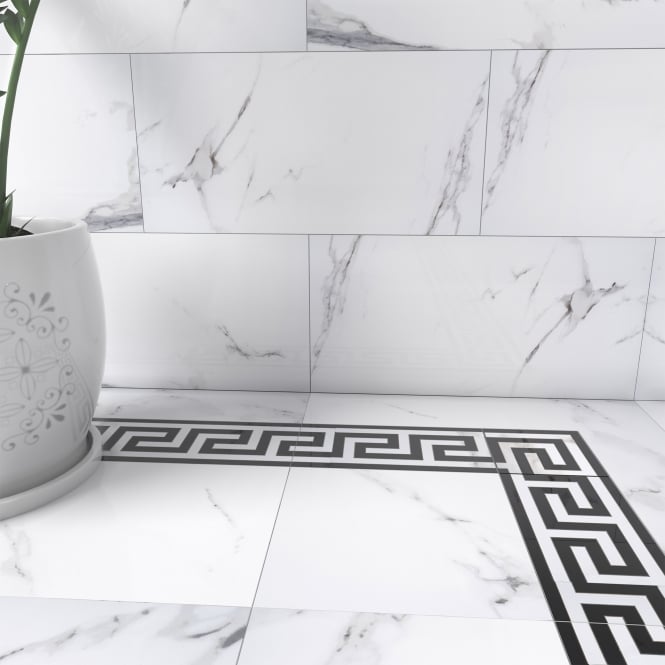 Hellas Marble Effect Rectified Wall & Floor Tile 30cm x 60cm
