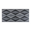 British Ceramic Tile Hemingway Diamond Décor Charcoal 25 x 50cm Wall Tile