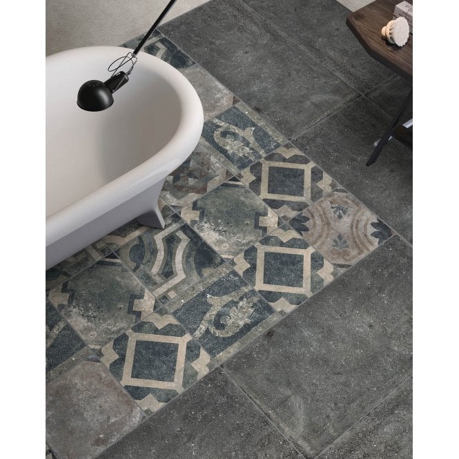 Italian Design Heritage Noir 50cm x 100cm Wall and Floor Tile
