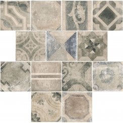 Italian Design Heritage Sable Deco 33.3cm x 33.3cm Wall & Floor Tile