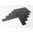 Herringbone Black Matt 20.9cm x 24.7cm (3.2cmx 14.5cm) Wall Mosaic