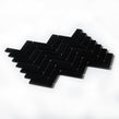 Herringbone Black Matt 31.8cm x 24.7cm (2.3cm x 7.3cm) Mosaic Tile