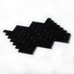 Herringbone Black Matt 31.8cm x 24.7cm (2.3cm x 7.3cm) Mosaic Tile