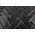 Herringbone Black Matt 31.8cm x 24.7cm (2.3cm x 7.3cm) Mosaic Tile