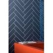 Herringbone Denim Blue Matt 20.4cm x 28cm (4.5cm x 19.5cm) Wall & Floor Mosaic