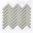 Herringbone Grey Matt 31.8cm x 24.7cm Wall Mosaic