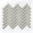Herringbone Grey Matt 31.8cm x 24.7cm Wall Mosaic