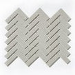Herringbone Grey Matt 31.8cm x 24.7cm Wall Mosaic