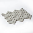 Herringbone Grey Matt 31.8cm x 24.7cm Wall Mosaic