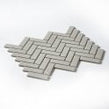 Herringbone Grey Matt 31.8cm x 24.7cm Wall Mosaic